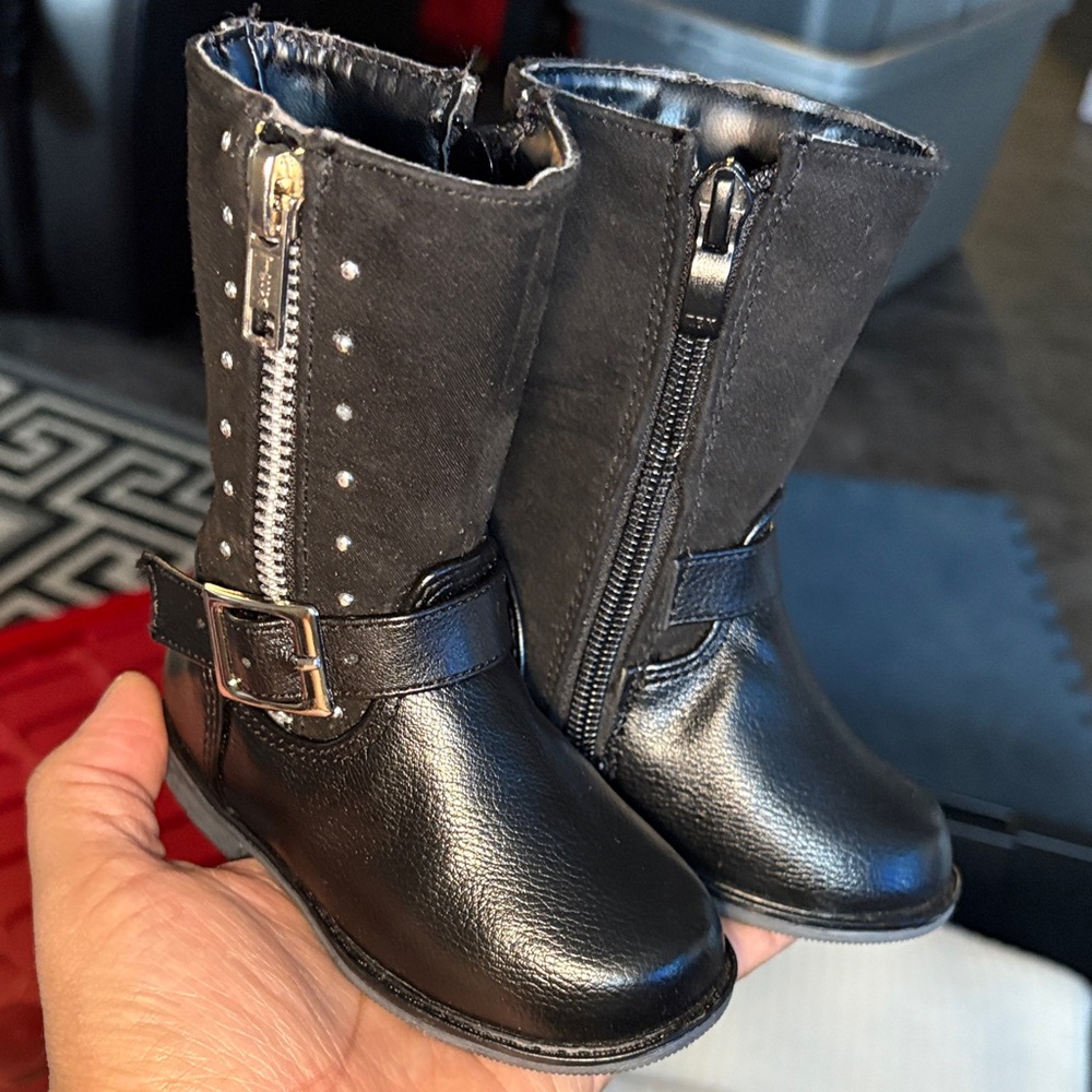 Stylish Black Baby Girl Boots